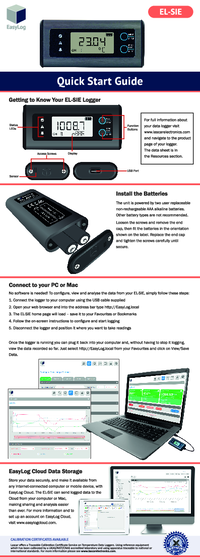 Thumbnail of document Guide - EL-SIE-1 Temperature data logger with display